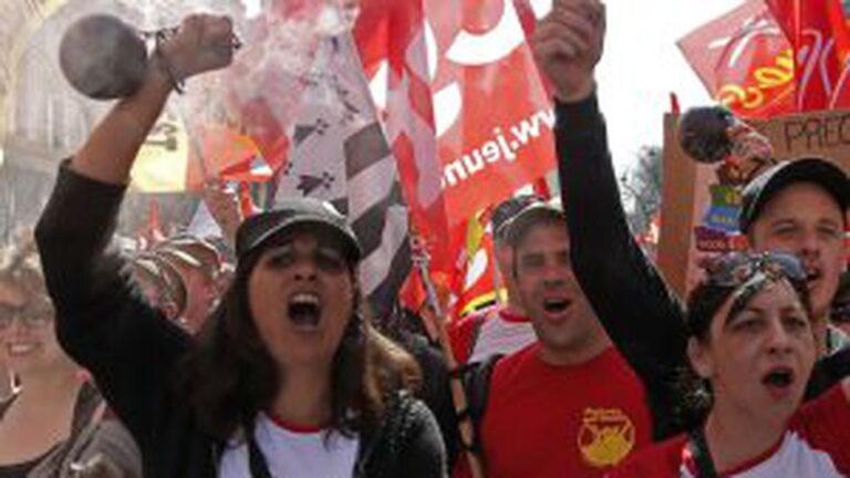 Sindicatos franceses realizan huelga y movilización nacional