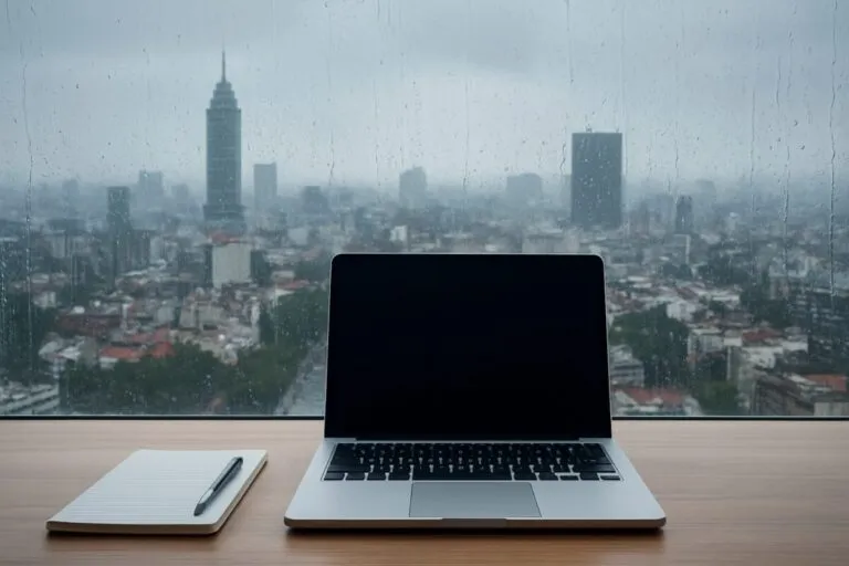 Oficinas en Ciudad de México vacías mientras trabajadores aplican home office por lluvias