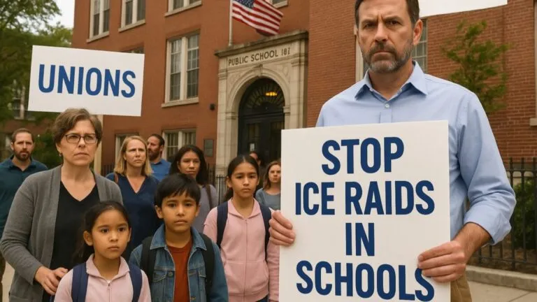 Sindicatos de profesores en Estados Unidos presentan demanda contra Donald Trump por redadas migratorias dentro de escuelas