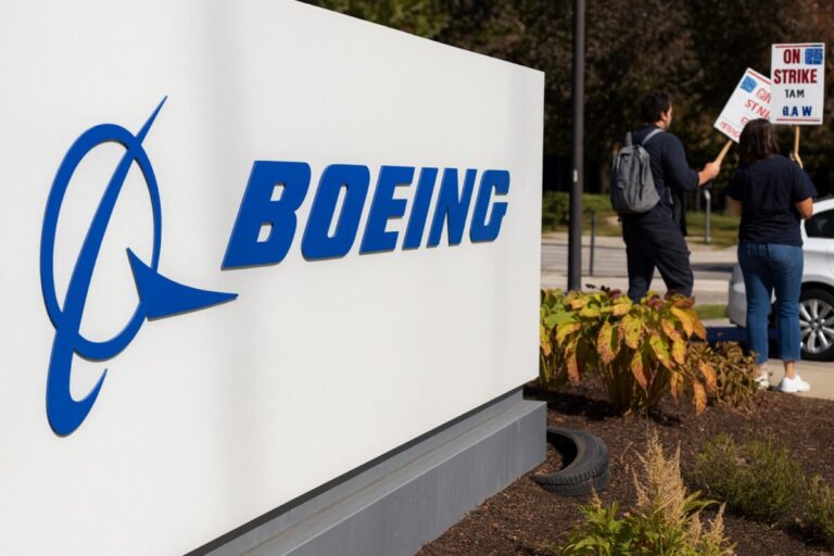 Trabajadores de Boeing protestan en Missouri tras rechazar oferta salarial y exigir condiciones laborales estables