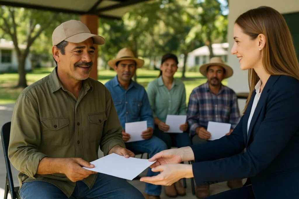 Trabajadores agrícolas reciben certificados como parte de la superación educativa