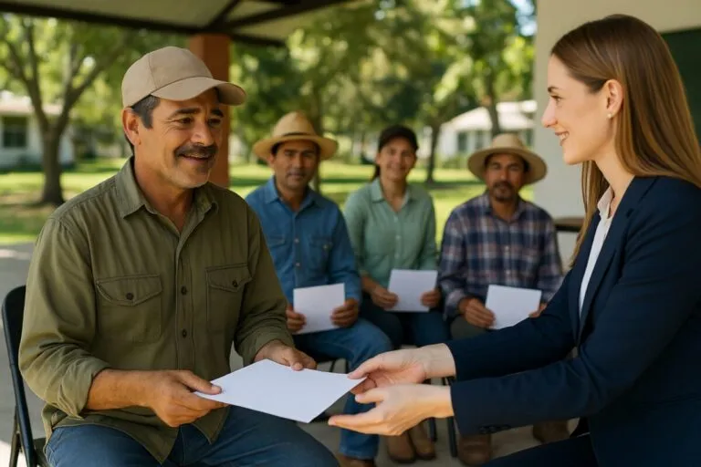 Trabajadores agrícolas reciben certificados como parte de la superación educativa