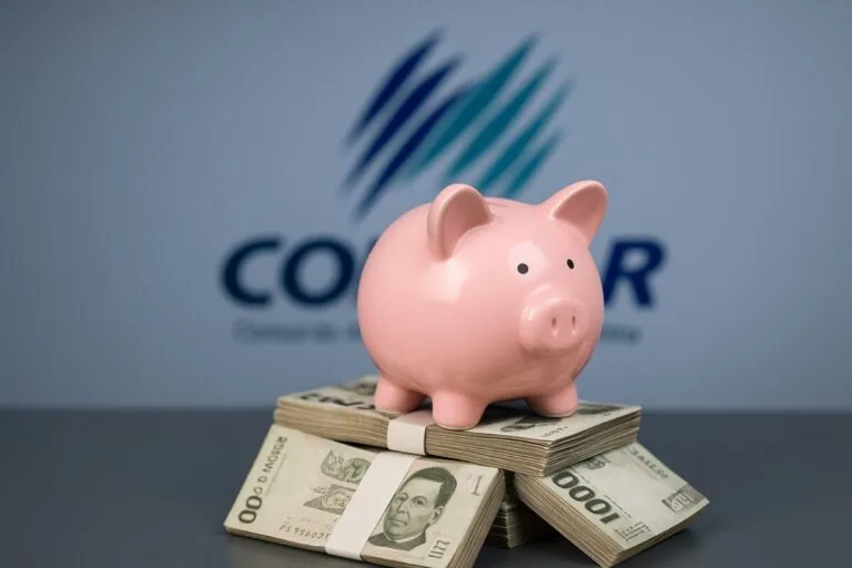 Fotografía editorial de una alcancía tipo cerdito sobre billetes y logo institucional al fondo, simbolizando el crecimiento de las Afores mexicanas