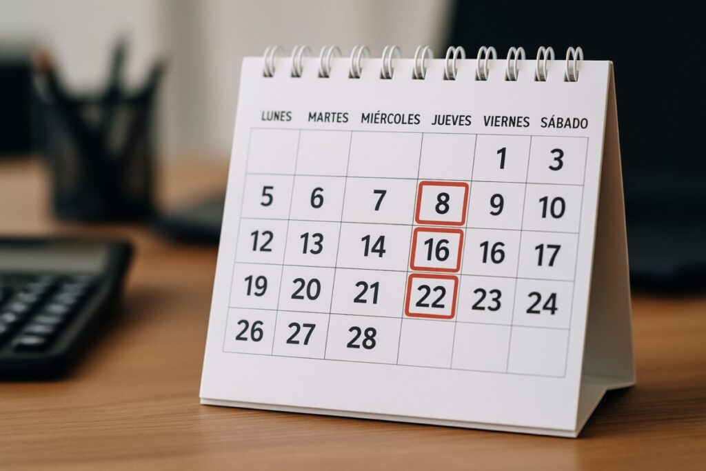 Calendario laboral con fechas destacadas en marzo, representando nuevos días feriados en México con pago triple