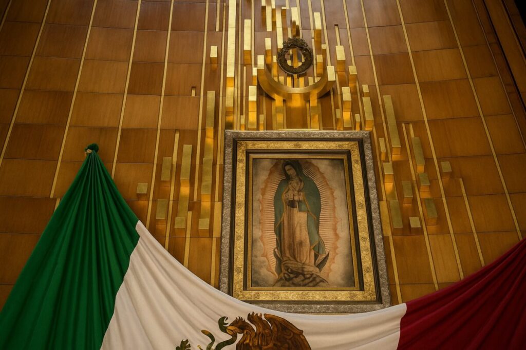 Grupo de trabajadores mexicanos en descanso durante el 12 de diciembre, una fecha reconocida por su valor cultural y laboral