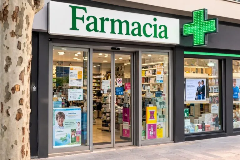 Representación de reunión sobre el convenio farmacia en España entre FEFE y sindicatos para negociar salarios y jornada laboral.