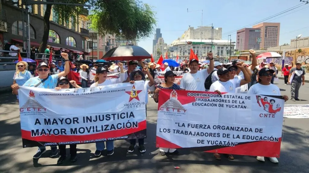 CNTE anuncia marcha y plantón nacional en el Zócalo capitalino