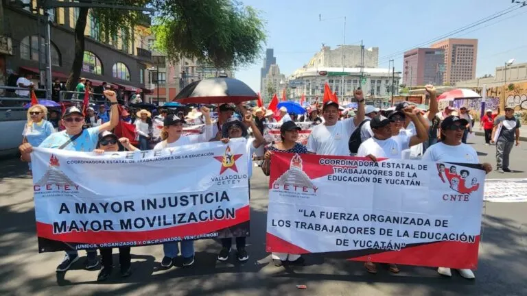 CNTE anuncia marcha y plantón nacional en el Zócalo capitalino