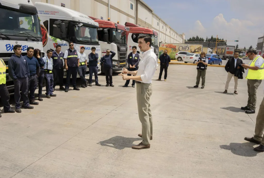 Trabajadores consultan mediante WhatsApp La REBEL, iniciativa de IA impulsada por Alejandro Martínez Araiza y el SNAC.