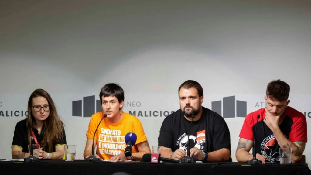 Sindicato de Inquilinas y organizaciones sindicales de España convocan una huelga general contra la crisis de vivienda y los desahucios.