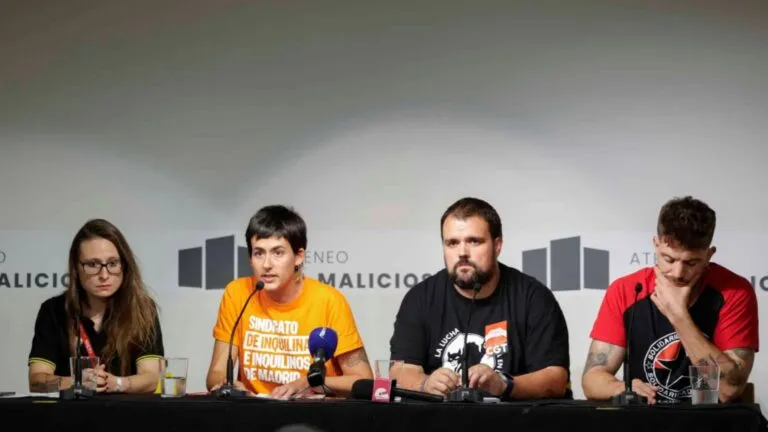 Sindicato de Inquilinas y organizaciones sindicales de España convocan una huelga general contra la crisis de vivienda y los desahucios.